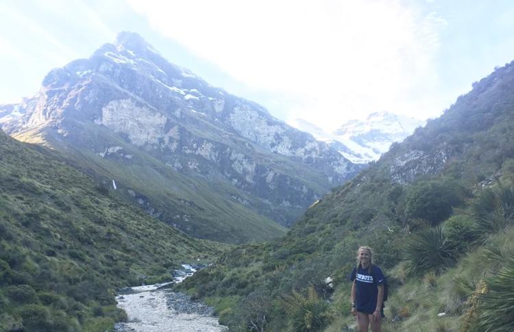 Arriving at Earnslaw Burn