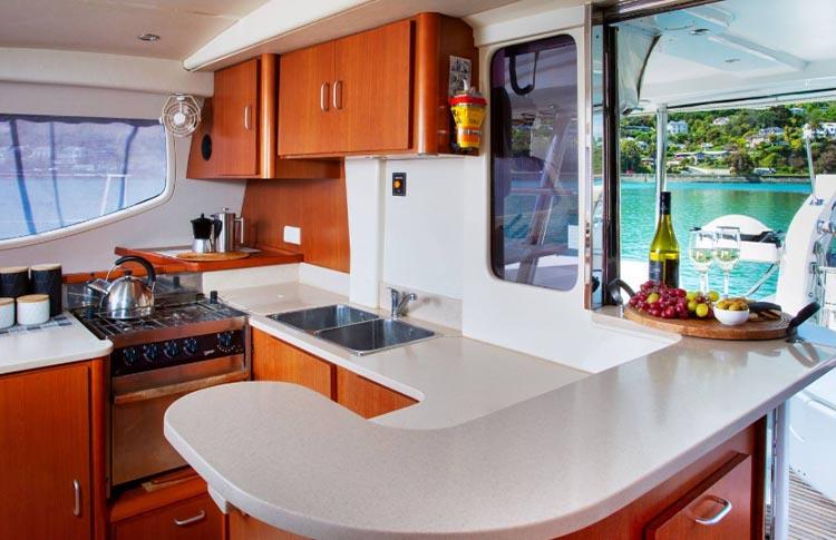 Galley interior Abel Tasman Sailling