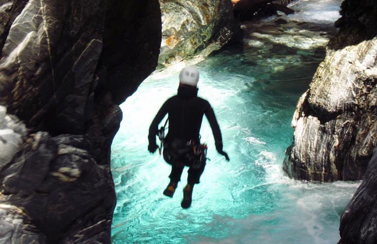 Wild natural blue pools