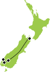 11 Day South Island Contrasts Map