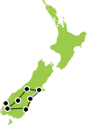 12 Day Relaxed Luxury South Island Map