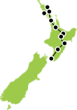 Ultimate New Zealand North Island Luxury Coach Tour Small Map