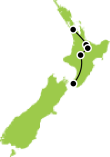 Ultimate North Island Adventure Small Map