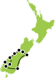 12 Day Southern Drift Small Group Tour Small Map