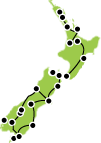 Tour Map 42 Day Ultimate New Zealand Vacation