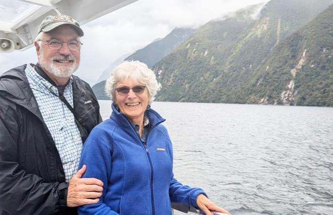 Enjoying Milford Sound cruise