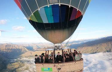 Weng Ho & Family enjoy a majestic Southern Alps hot air balloon adventure