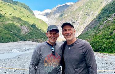 Scott and John at Franz Josef