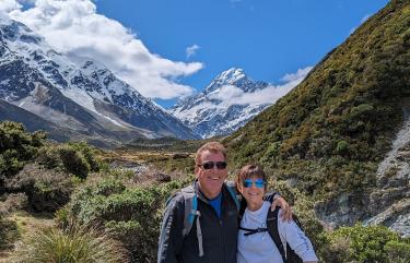 Darren hiking in the South Island