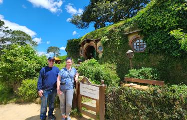 Rachel at Hobbiton