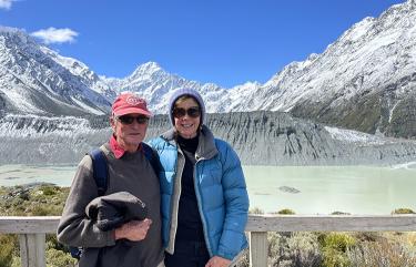 Enjoying the Tasman Terminal Lake