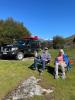 Enjoying a picnic stop