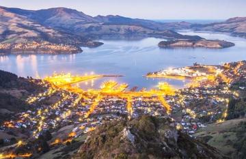 Twilight at Lyttleton Harbour