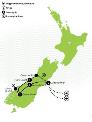 Tour Map: 7 Day Quick Fix Large Map