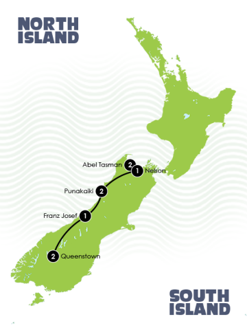 New Zealand Relaxing Journeys Self Drive Tour